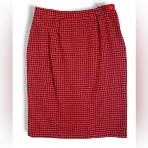 Vintage SK & Co. Wool Houndstooth Skirt